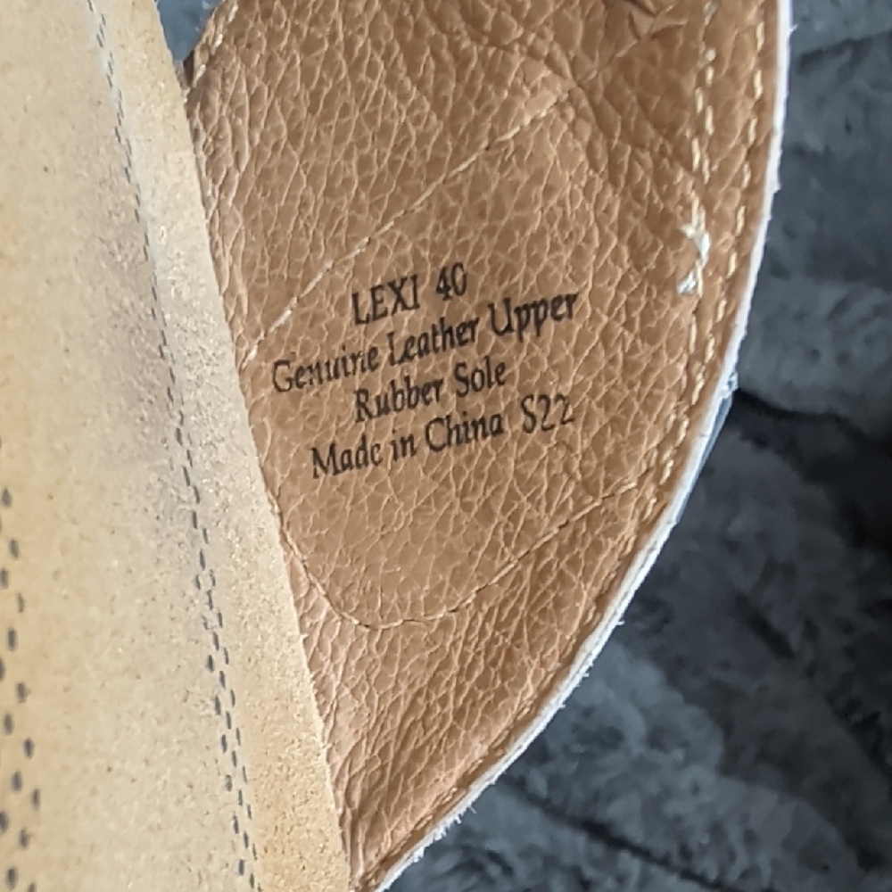 Biza Lexi thong sandals grey whiskey leather woven strap Boho Earthy Natural - Picture 7 of 13